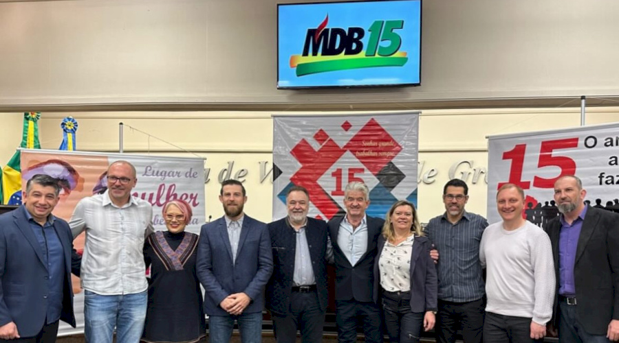 MDB de Gramado define Renan Sartori e Lauro Lovatto como candidatos a prefeito e vice, e anuncia 10 candidatos a vereadores