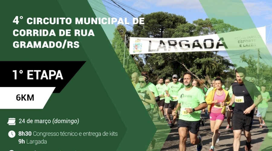 4º Circuito Municipal de Corrida de Rua tem inscrições abertas