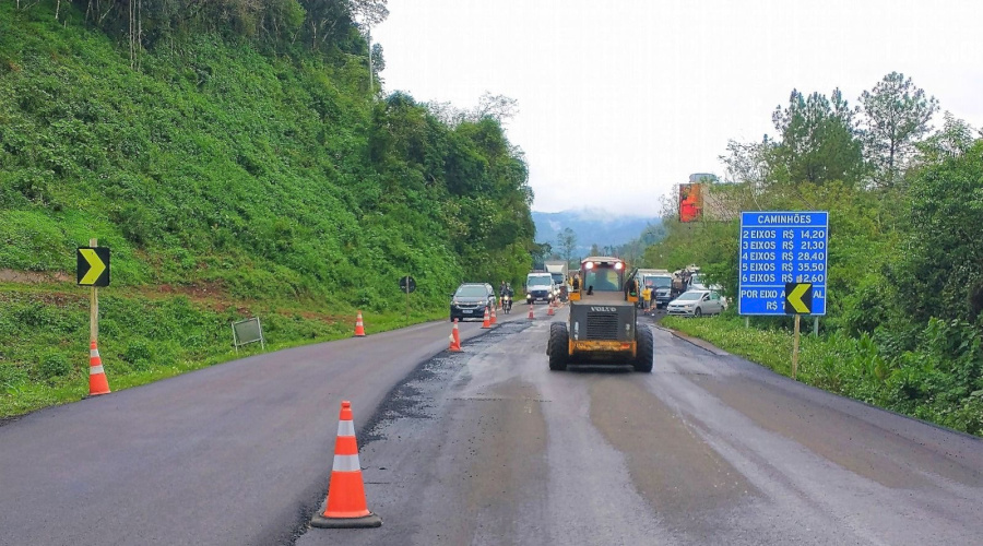 Reparos da correção dos desníveis na ERS-115 terminam nesta sexta-feira, dia 09