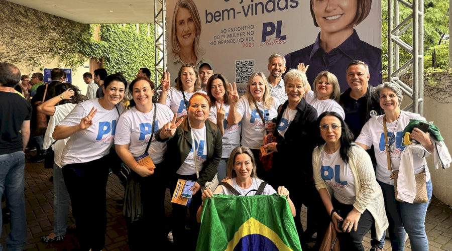 Michele Bolsonaro empossa Iria de Souza Pinto como presidente do PL Mulher de Gramado