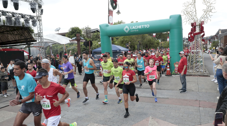 Corrida e Caminhada de Noel atrai grande público e ganha ruas e avenidas de Gramado