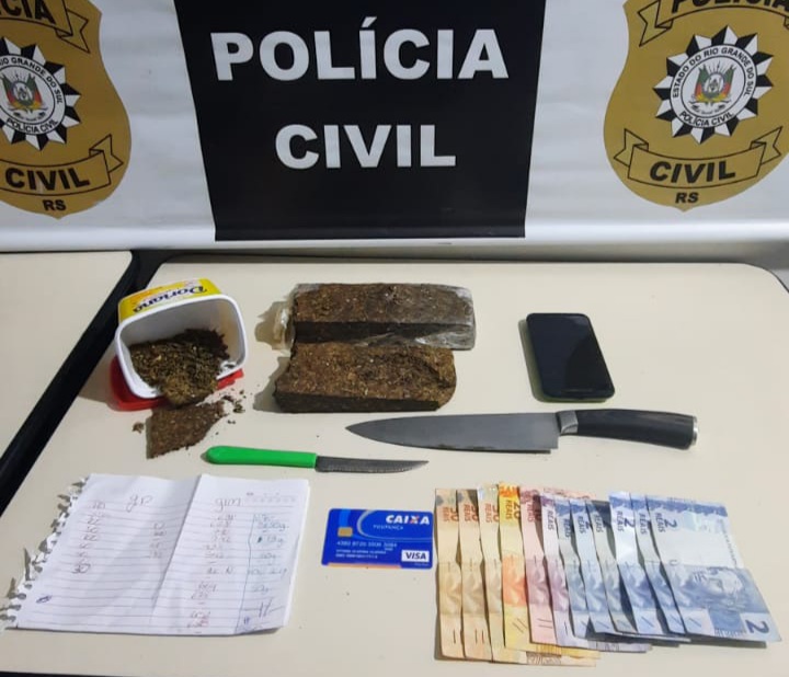 Polícia Civil de Gramado apreende adolescente com relevante quantidade de drogas no bairro Piratini