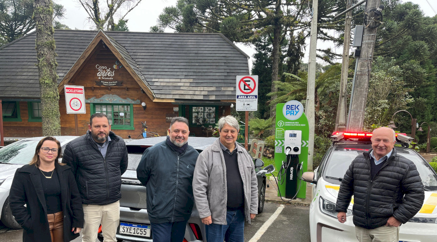 Gramado entrega Estações de Recarga de Veículos Elétricos para comunidade e turistas