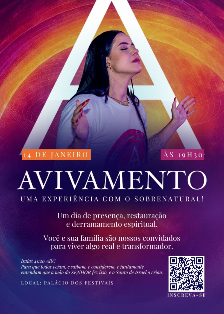 AVIVAMENTO 2026 realiza segunda edição em Gramado com noite gratuita de louvor e adoração no Palácio dos Festivais